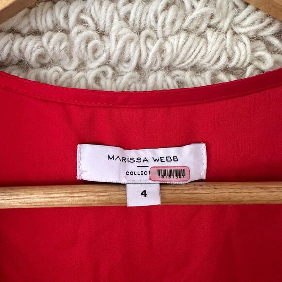 DONT BUY Marissa Webb Collective Satin Tie Front Dress - Picture 4 of 11